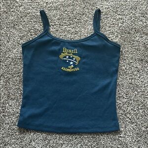 Blue Brazil Tank Top